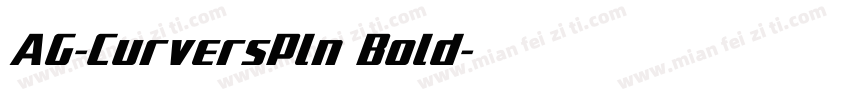AG-CurversPln Bold字体转换